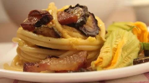 Carbonara di zucchine