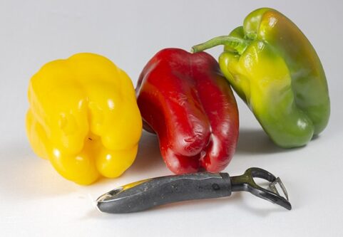 peperoni a 4 e 3 punte con pelaverdure