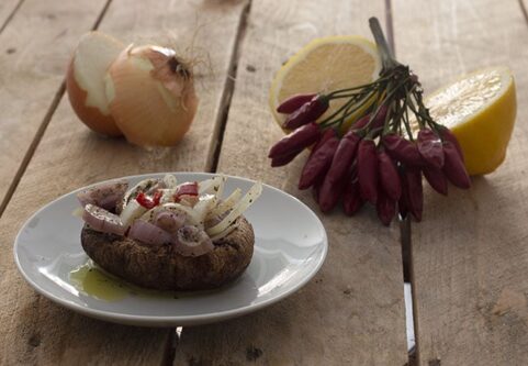 Fungo portobello arrosto marinato