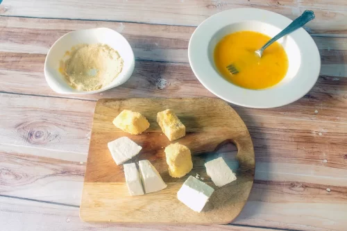 Preparazione ricotta fritta